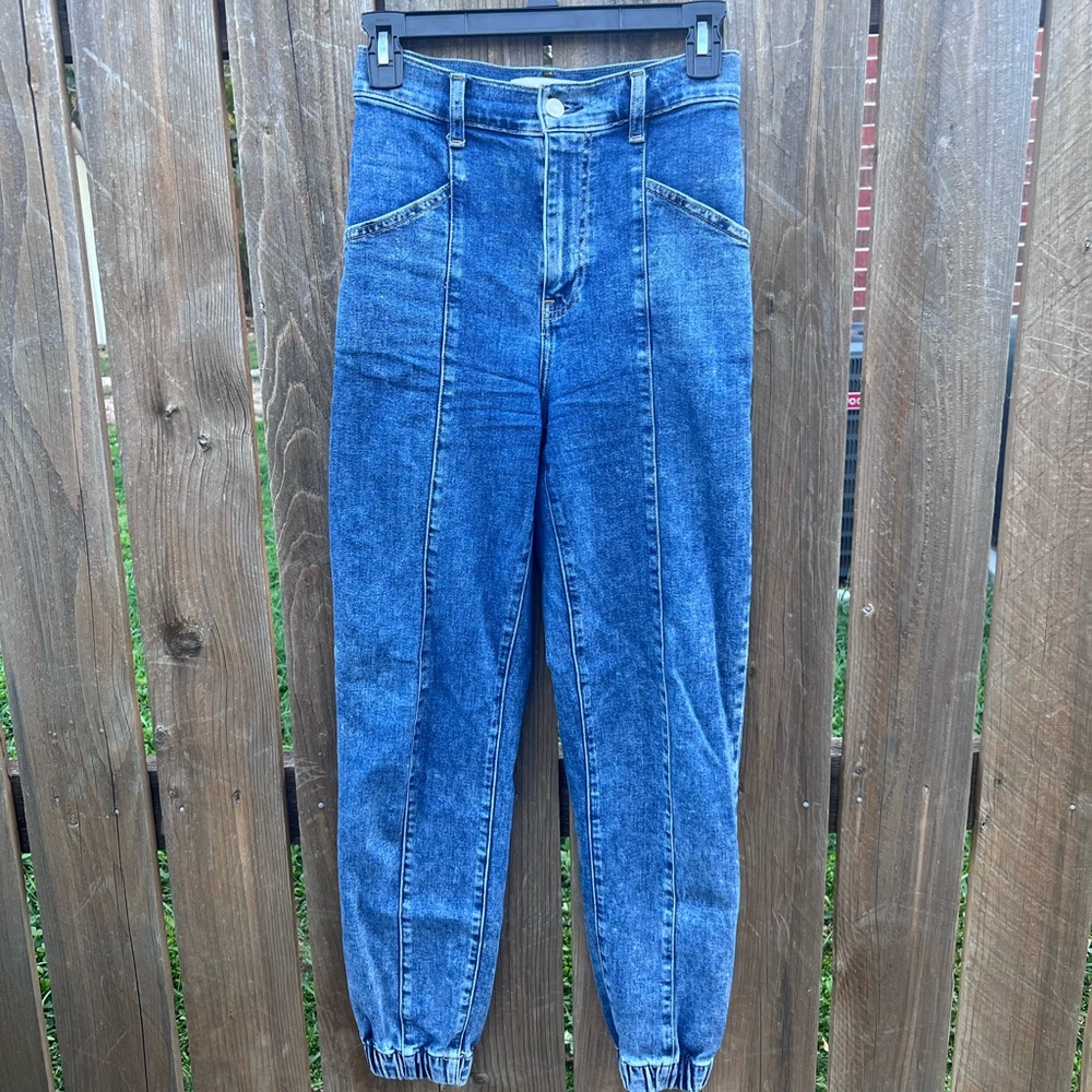 Abercrombie & Fitch Ultra High Denim Jogger